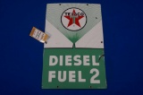 Texaco Diesel Fuel 2 metal sign