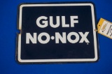 Gulf No-nox metal sign