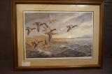 Framed Flying Ducks- Maynard Reece 1979