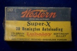 Western Super X .30 Remington Lubaloy