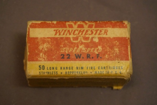 Winchester Box of .22 Super Speed .22WRF Ammo
