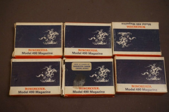 6 Boxes of Winchester M. 490 5-shot Clips