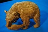 Carved Grizzly w/ Fish