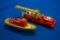 2-Renwal bakelite toys, 1-Fire Ladder Truck & 1-Fire boat