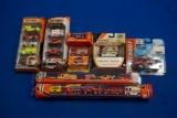 Box of 24 Matchbox Fire/RescueVehicles w/Flame Fighter & Hero City packs, Seagrave Meanstick, Firest