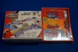 2-Matchbox sets, 1-Hero City Rescue Roadway & 1-Chopper-Fire-Rescue w/vehicles/signs