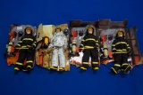 4 Firefighter Figurines, boxes gone