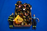 Box w/11-Fire Bears, 1-Doll, 2-FDNY Firefighters