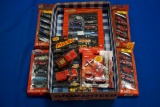 Box of assorted Fire/Rescue Vehicles by Fast Lane, Road Tough, Majorette, Maisto & others