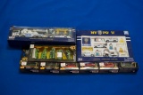 Box of assorted Fire/Rescue Vehicles w/2-NYPD sets, Maisto Military