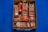 Box of 6 Auburn Rubber Fire Engines