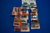 Box of assorted Vehicles by Tonka, Maisto, GMC, Ford & others