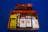 Box of 7 Fire/Rescue Vehicles by FunRise & others