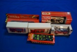 Box of 6 Assorted Fire/Rescue Vehicles w/1-Tonka Power Trax set, 1-Tonka 5 pack, A&P Fire Engine w/a