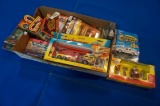Box of assorted diecast Fire/Rescue Vehicles, mostly Majorette