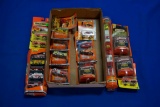 Box of Matchbox Fire/Rescue Vehicles w/2-5 packs, 3-Premiums, 4-Real Talkin sound & some singles