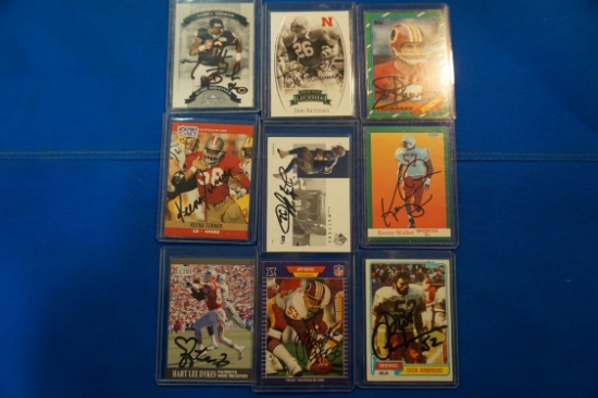 10 card lot of signed cards