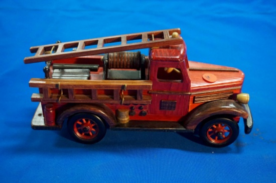 2- Wooden Fire Trucks