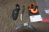 3-Knives, 1-Buck RMEF, 1-NRA Folder & 1-Skinner