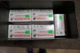 Military Ammo Box w/5-boxes of Win. 12 ga., 2.75