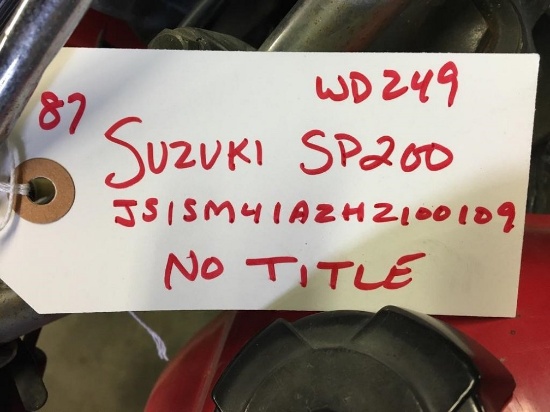 WD249: 87 Suzuki SP200