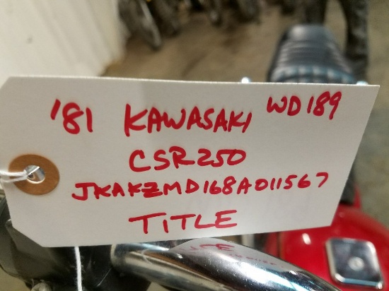 WD189: 81 Kawasaki CSR250