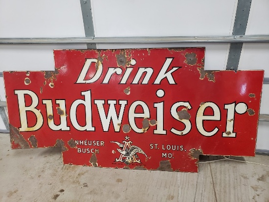 Budweiser1930's 6'x3' Double Sided Metal Sign