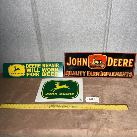 JDCL - John Deere Quality Farm Implements Tin Sign
