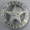 Old West US 'TEXAS RANGERS Co A' Cowboy Era Mexican Peso Law Badge