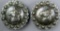 Pair of Cowboy Western Horse Head Bridal Conchos