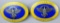 Two (2) 1938 NSFK Glider Badges