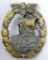 Naval Kriegsmarine Auxiliary Cruiser Badge, German WWII