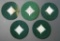 Grouping of Five German Military Felt Rank Pip Patches