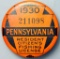 1930 Pennsylvania Resident Fishing License