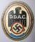 WWII Era Nazi ERA D.D.A.C. Fur Treue Dienste Shield Badge