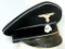 Allgemeine SS Officers German Black Visor Cap