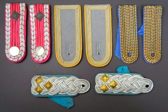 Four (4) Pairs of Military Uniform Shoulder Boards