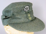 Scarce German WWII Waffen SS Enlisted Mans M-43 Cap