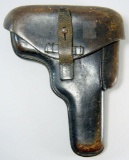 German WWII High Power Leather Pistol Holster