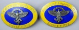 Two (2) 1938 NSFK Glider Badges