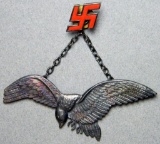 German Polish WWII Luftwaffe Axis Pilot Badge