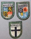 Three (3) German WWII WHW War Relief Donation Badges