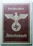 Deutches Reich Arbeitsbuch Identification Booklet, German WWII