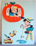 Fantastic Wooden Wall Display Peter Peter Pumpkin Eater Artwork