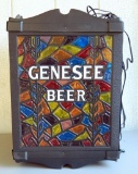 Vintage Genesee Beer Hanging Bar Light, Unused
