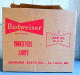 Classic Budweiser Beer Innkeepers Lamps, NIB