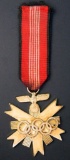 2nd Class Olympic Breast Cross with Ribbon