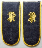 Pair of German WWII Waffen SS Adolf Hitler Division Cavalry EM Shoulder Boards