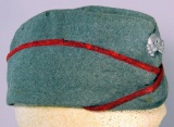 WW2 German Wool Overseas Cap with Totenkopf Pin