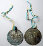 Two High Relief German City Medals, Munchen and Bayern